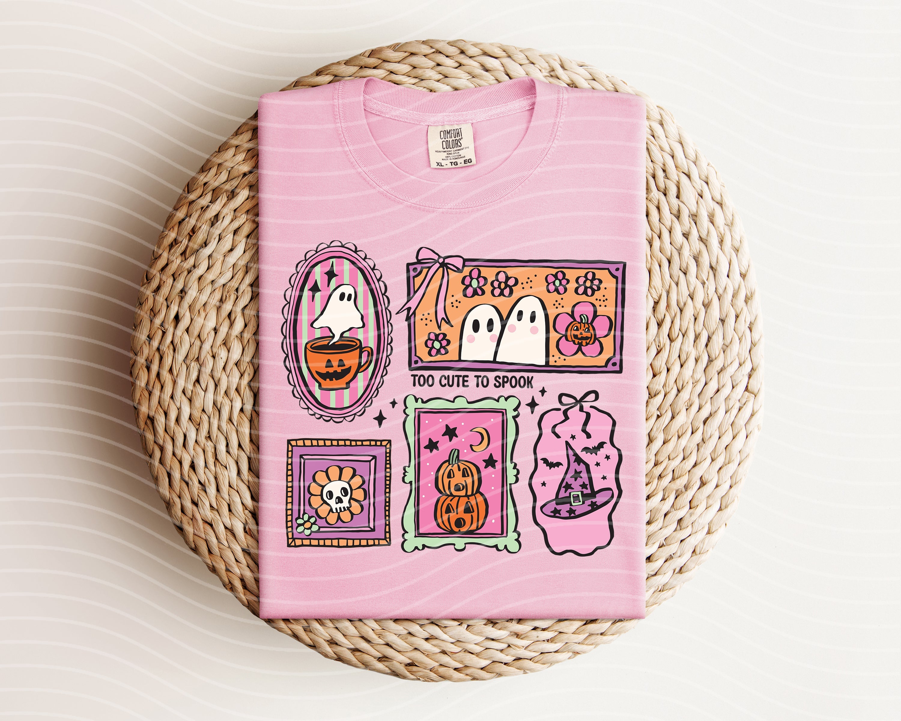 Camiseta gráfica Demasiado lindo para asustar
