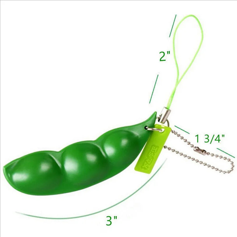 Juguete sensorial Peapod | Vaina de guisante blandita para aliviar el estrés