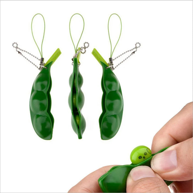 Juguete sensorial Peapod | Vaina de guisante blandita para aliviar el estrés