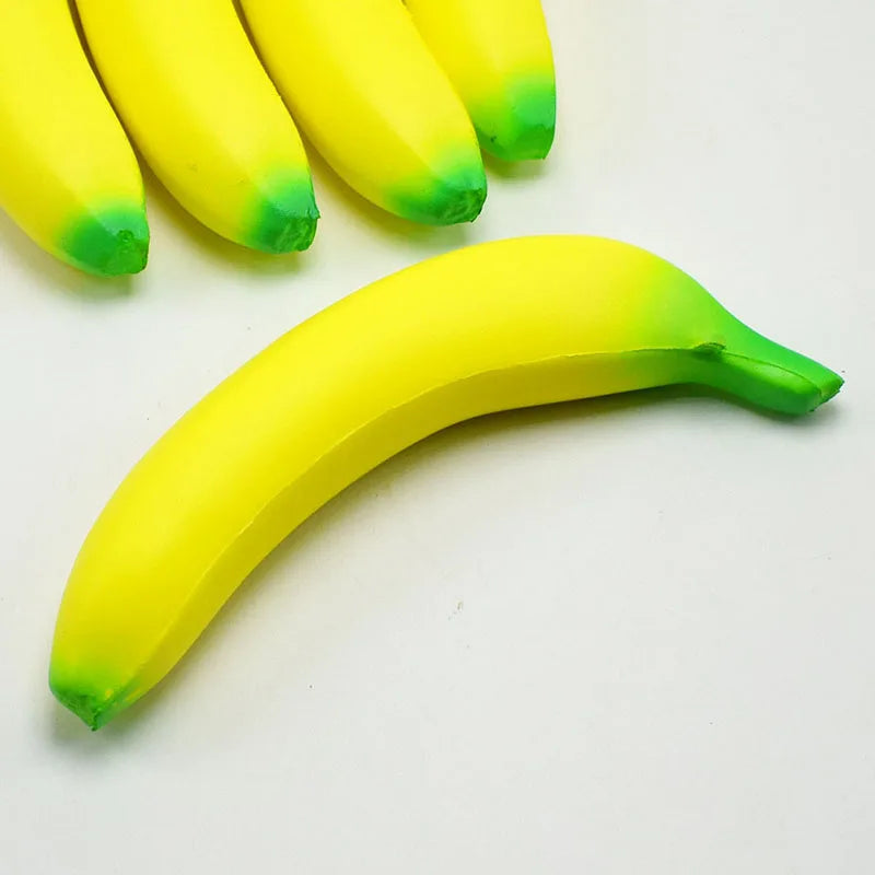 Squishy Banan Stresslegetøj | Langsomt Stigende Klemmelegetøj