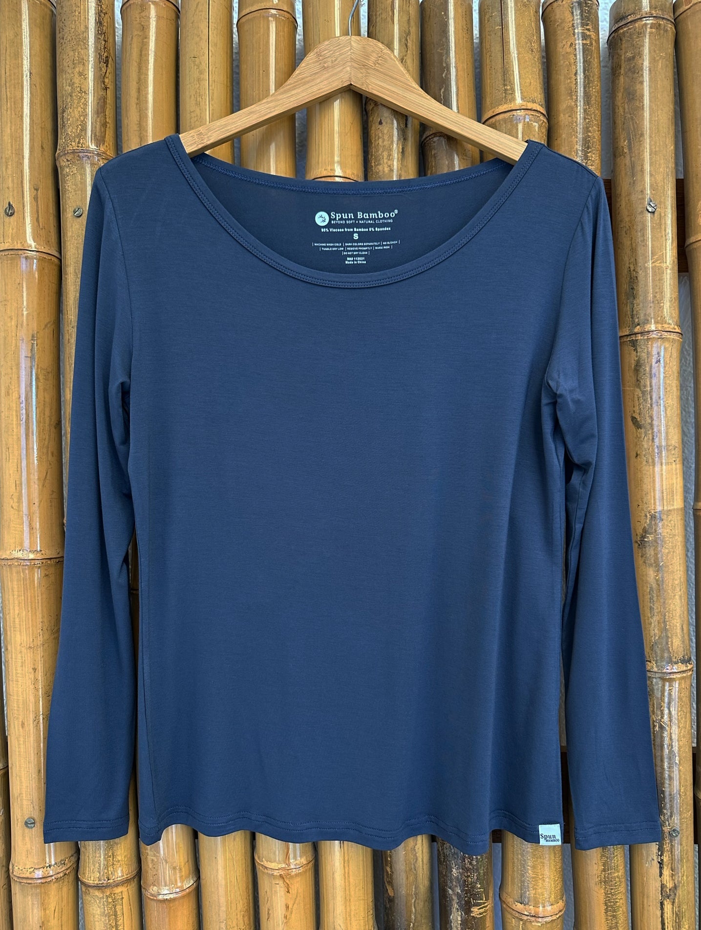 Camiseta de manga larga de bambú Lounge para mujer