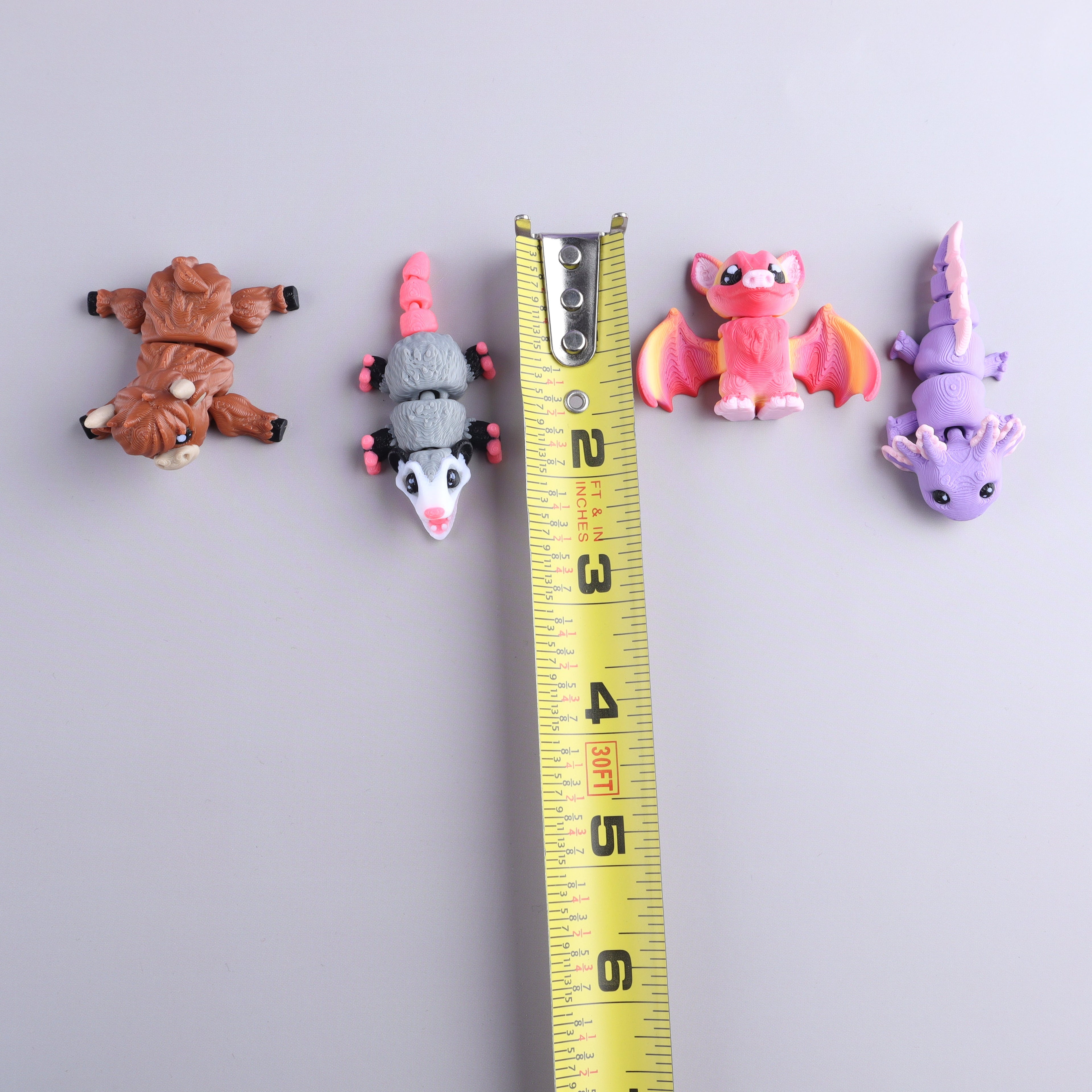 Paquete de mini juguetes antiestrés con diseño de criatura impreso en 3D – Set de regalo de bolsa de dulces sensoriales
