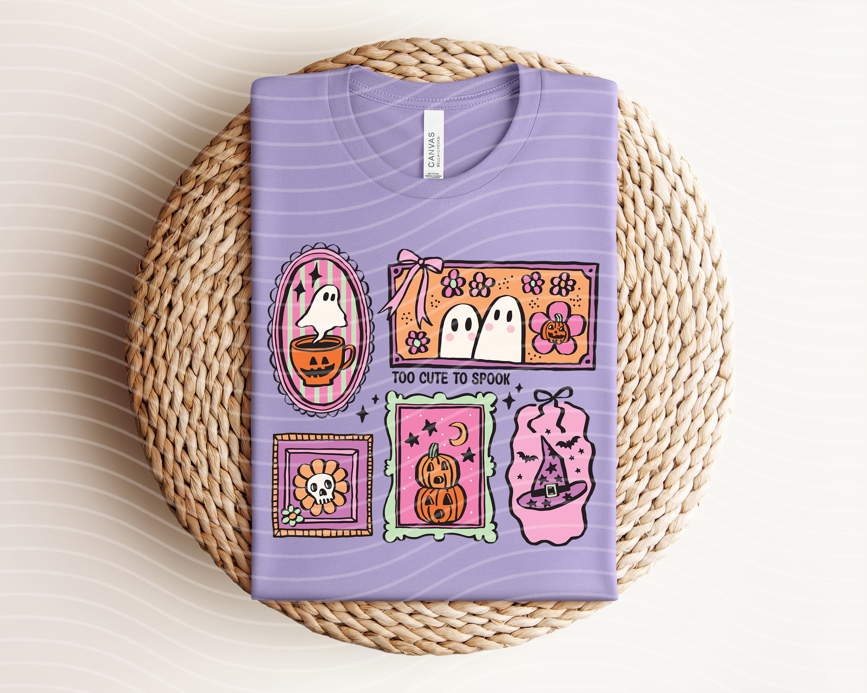 Camiseta gráfica Demasiado lindo para asustar