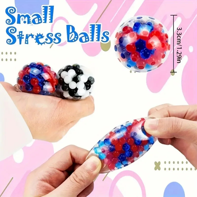Juego de Mini Pelotas Antiestrés Blanditas | 6 juguetes sensoriales blandos arcoíris
