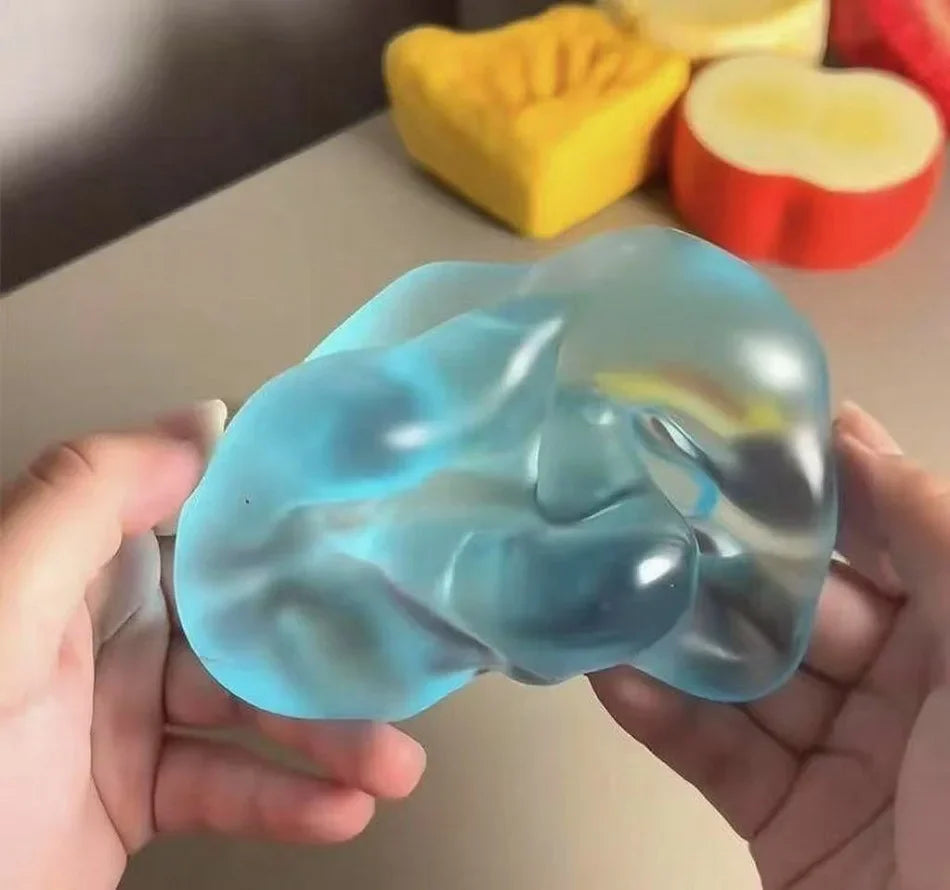 Pelota antiestrés de manzana verde | Juguete sensorial blando de rebote lento para TDAH y autismo