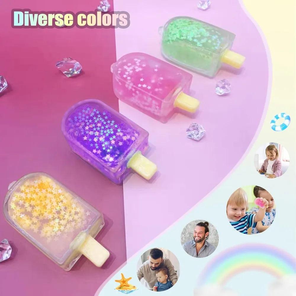 Lindo juguete sensorial blando de cubo de helado Kawaii | Juguete antiestrés para la ansiedad TDAH niños adultos