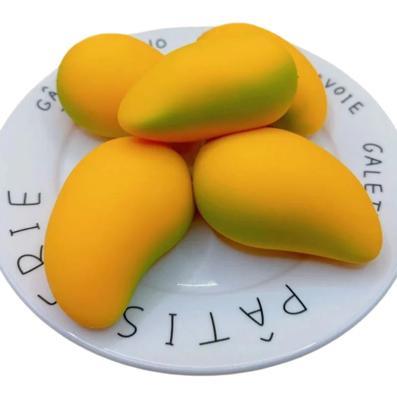 Stressaflastningslegetøj Mango Squishy Ball | Super langsomt stigende Fidget Legetøj mod angst