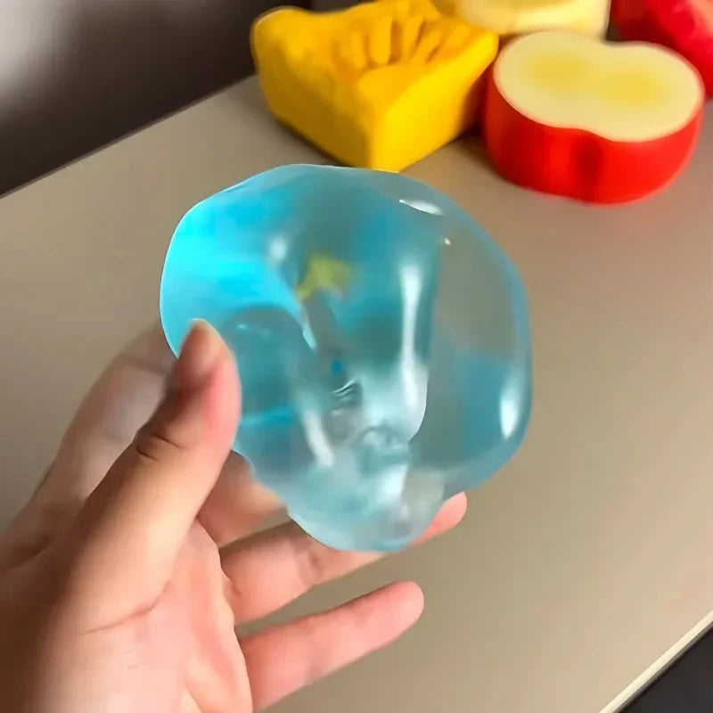 Juguete blando de maltosa azul | Fidget sensorial de rebote lento para aliviar el estrés