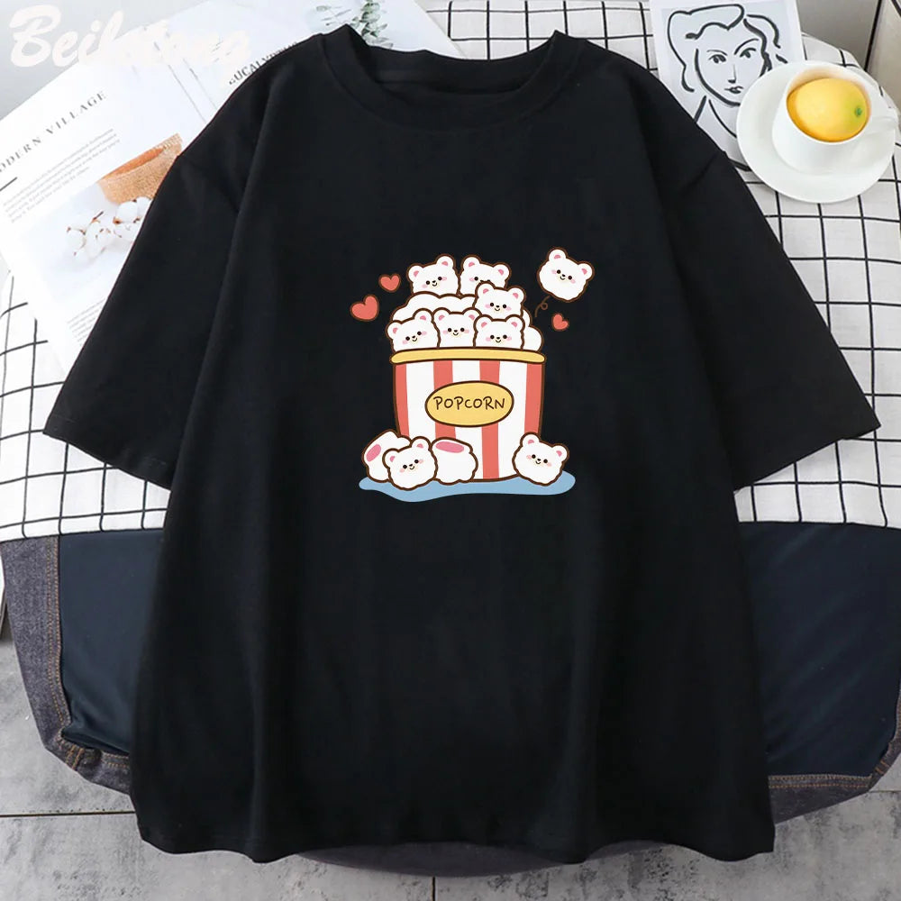 Camiseta de osos de palomitas de maíz tiernos