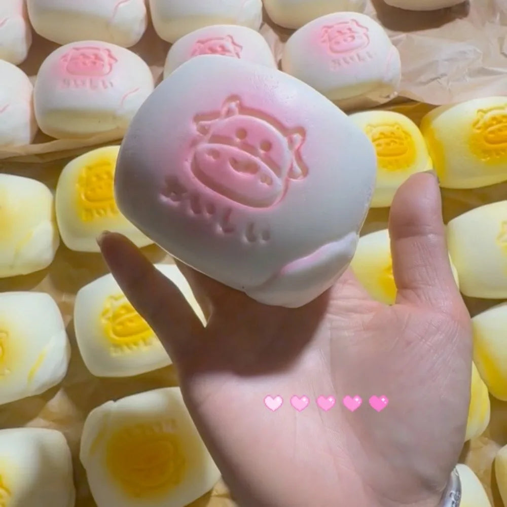 Juguete Blandito de Pan de Leche | Antiestrés de Levantamiento Lento Sensorial