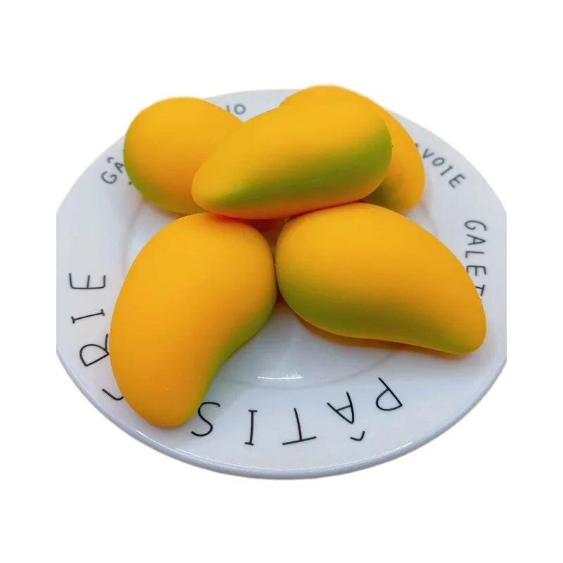 Juguete antiestrés Mango Squishy Ball | Juguete inquieto de rebote súper lento para la ansiedad