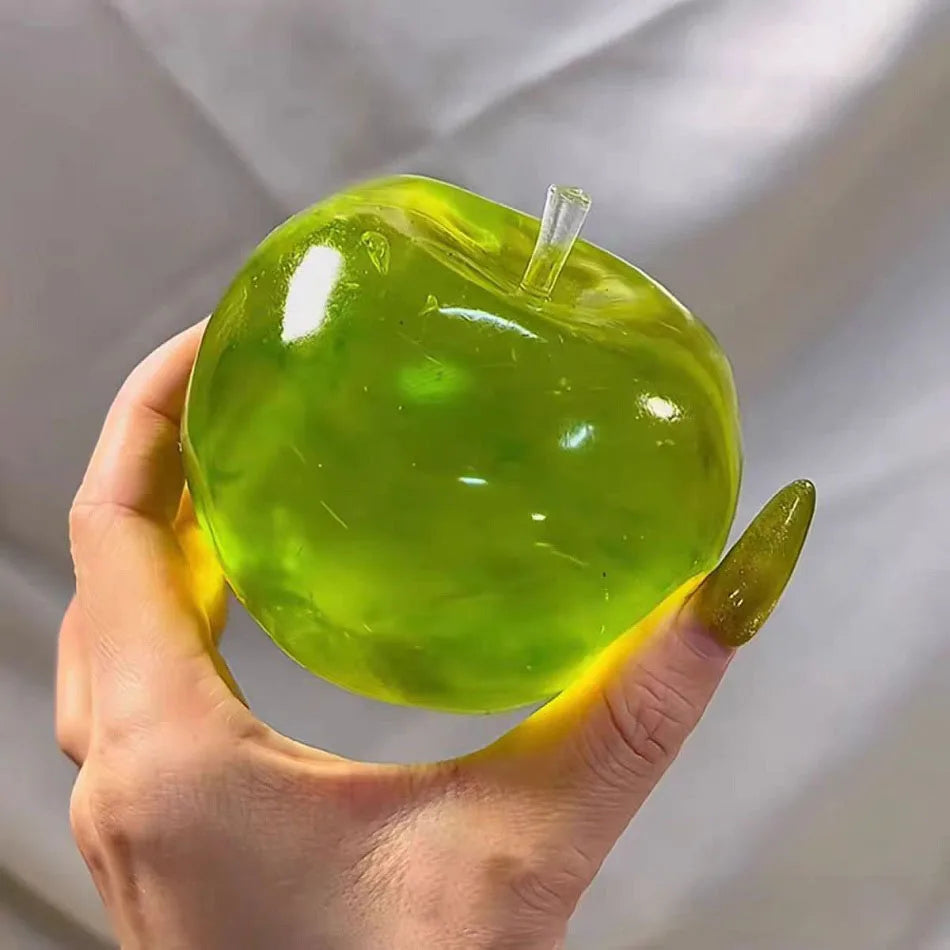 Pelota antiestrés de manzana verde | Juguete sensorial blando de rebote lento para TDAH y autismo