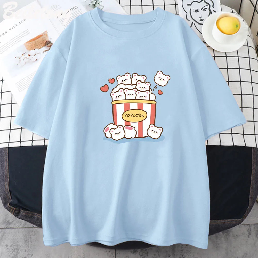 Camiseta de osos de palomitas de maíz tiernos