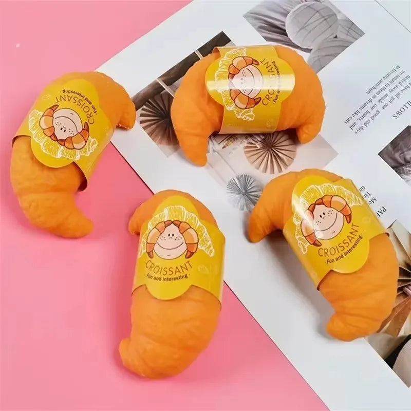 Squishy de pan de piña de imitación | Juguete antiestrés de postre de rebote lento