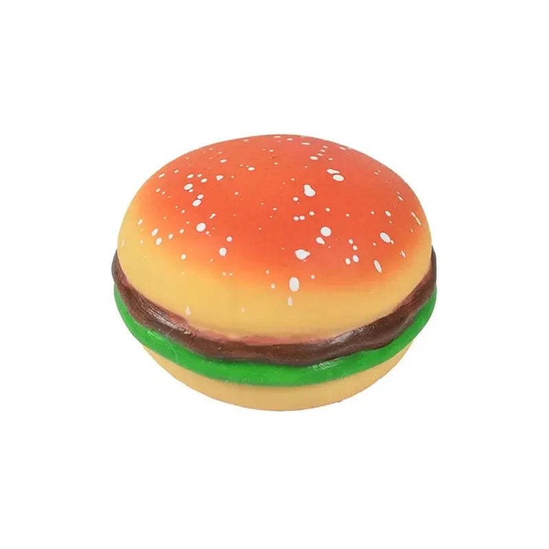 Pelota antiestrés de hamburguesa | Juguete sensorial para aliviar la ansiedad