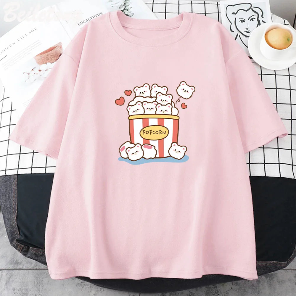 Camiseta de osos de palomitas de maíz tiernos