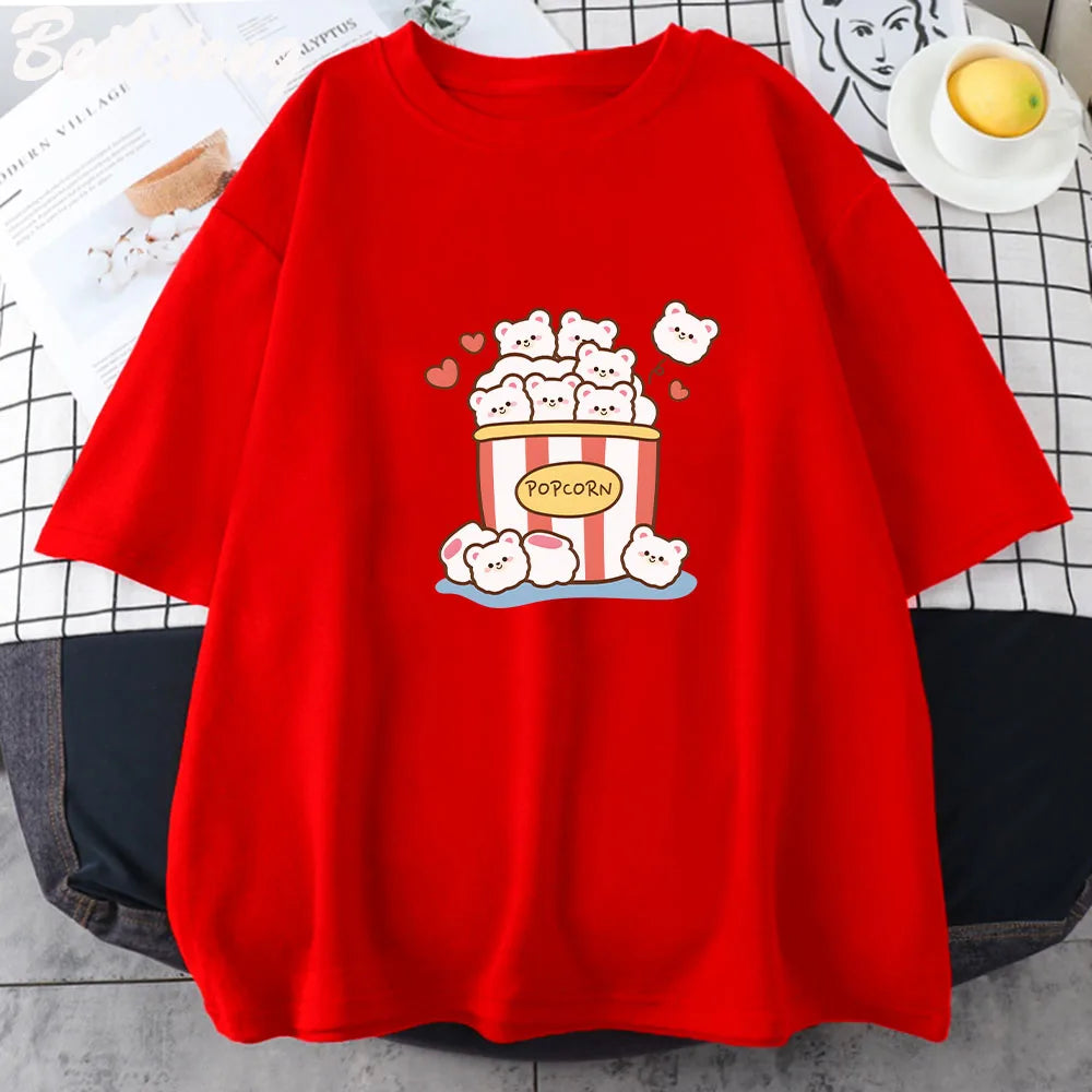Camiseta de osos de palomitas de maíz tiernos