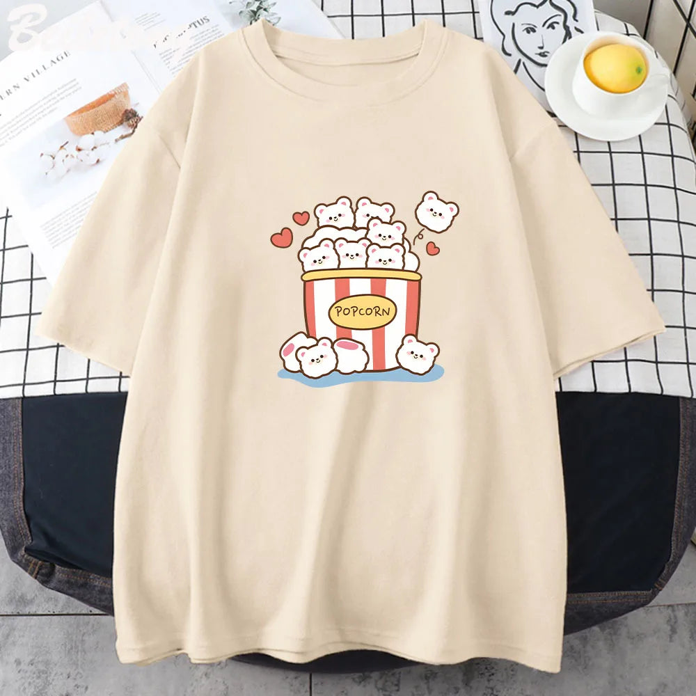 Camiseta de osos de palomitas de maíz tiernos