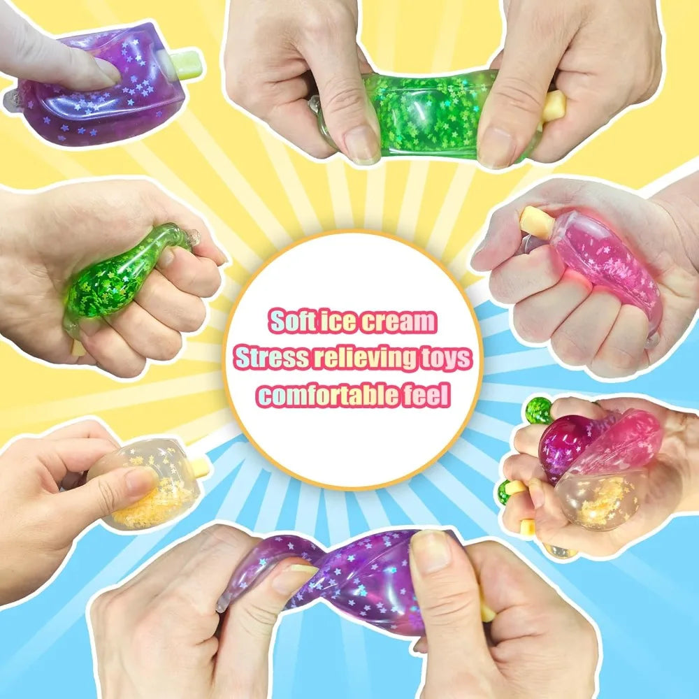 Lindo juguete sensorial blando de cubo de helado Kawaii | Juguete antiestrés para la ansiedad TDAH niños adultos