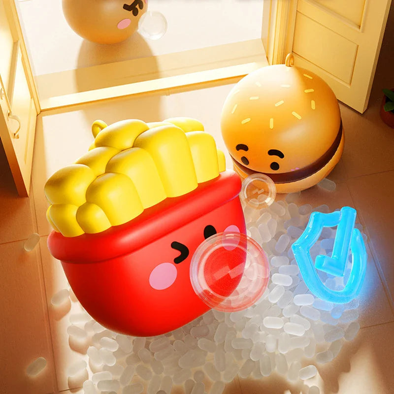 Lindos juguetes blandos de la serie comida escupiendo burbujas | Antiestrés sensorial para adultos y niños