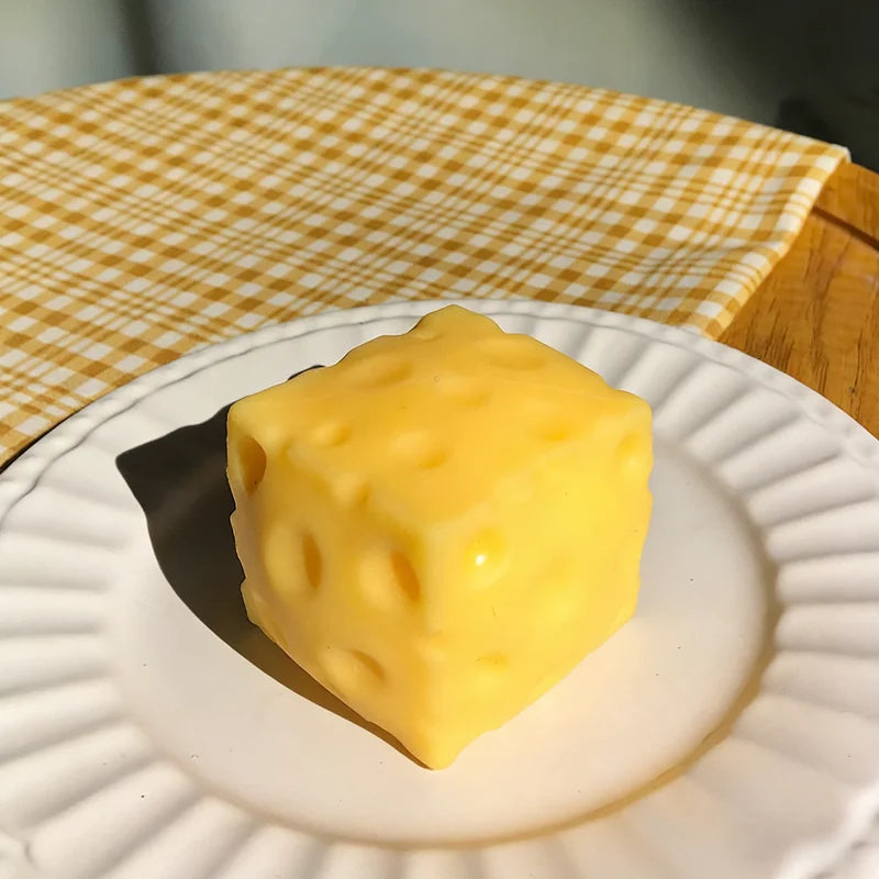 Juguete antiestrés blando de queso | Bola blanda para apretar de recuperación lenta