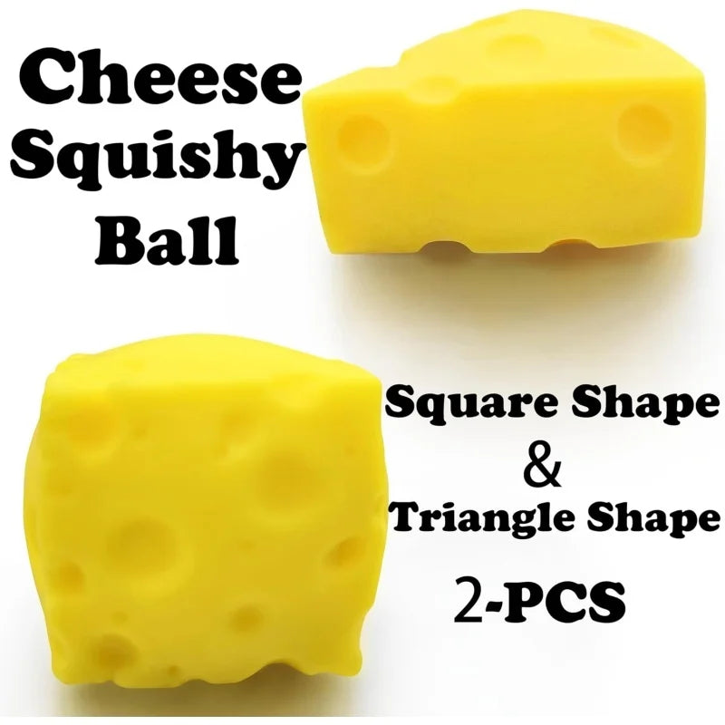 Pelota antiestrés blanda de queso | Juguete sensorial antiestrés para niños y adultos