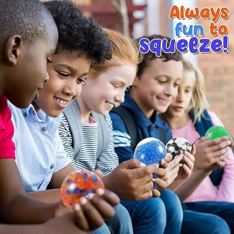 Juego de Mini Pelotas Antiestrés Blanditas | 6 juguetes sensoriales blandos arcoíris