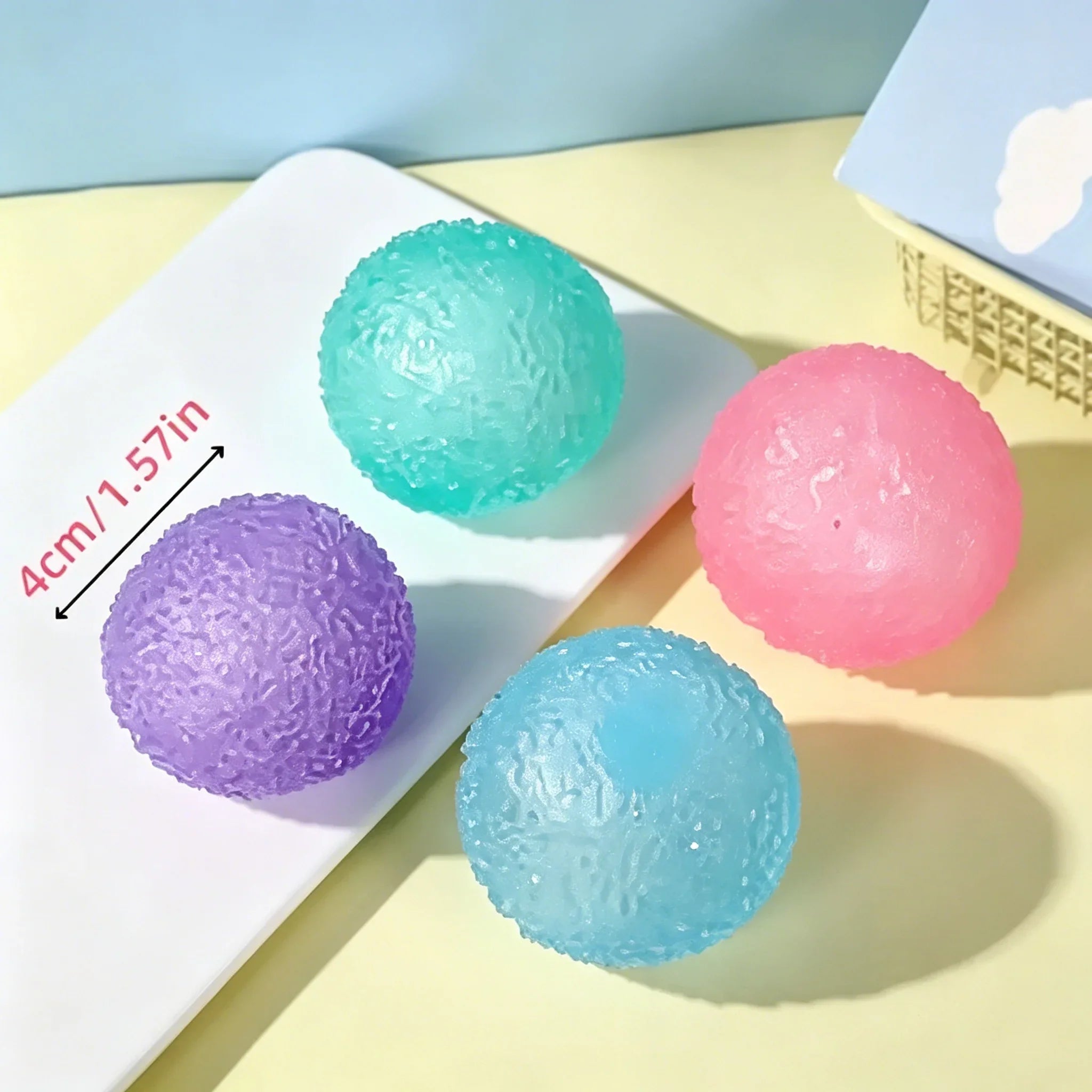 Juguete blando de maltosa Ice Ball | Mochi azul sensorial para aliviar el estrés y la ansiedad