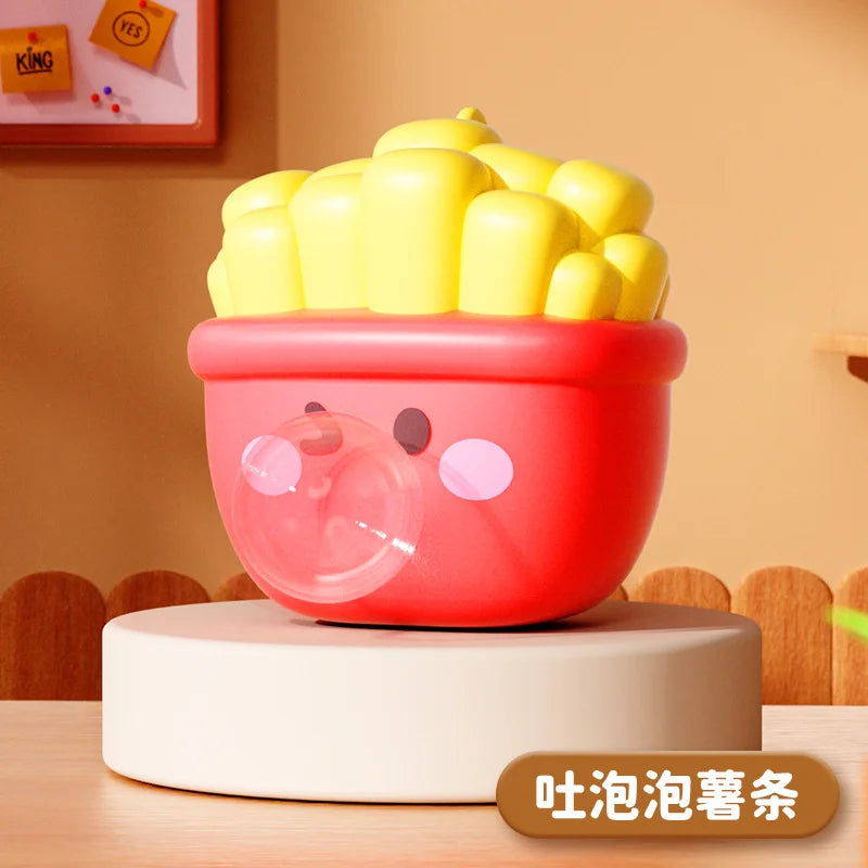 Lindos juguetes blandos de la serie comida escupiendo burbujas | Antiestrés sensorial para adultos y niños