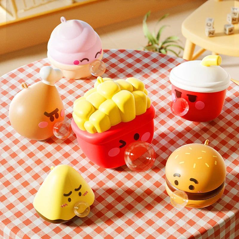 Lindos juguetes blandos de la serie comida escupiendo burbujas | Antiestrés sensorial para adultos y niños