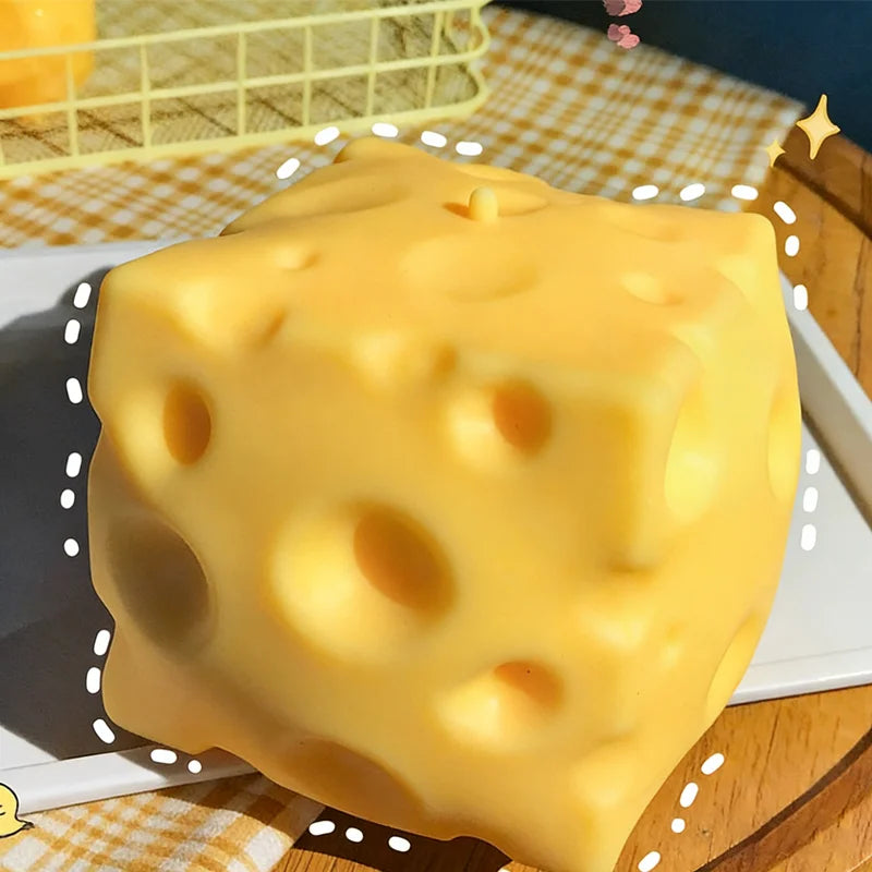 Juguete antiestrés blando de queso | Bola blanda para apretar de recuperación lenta