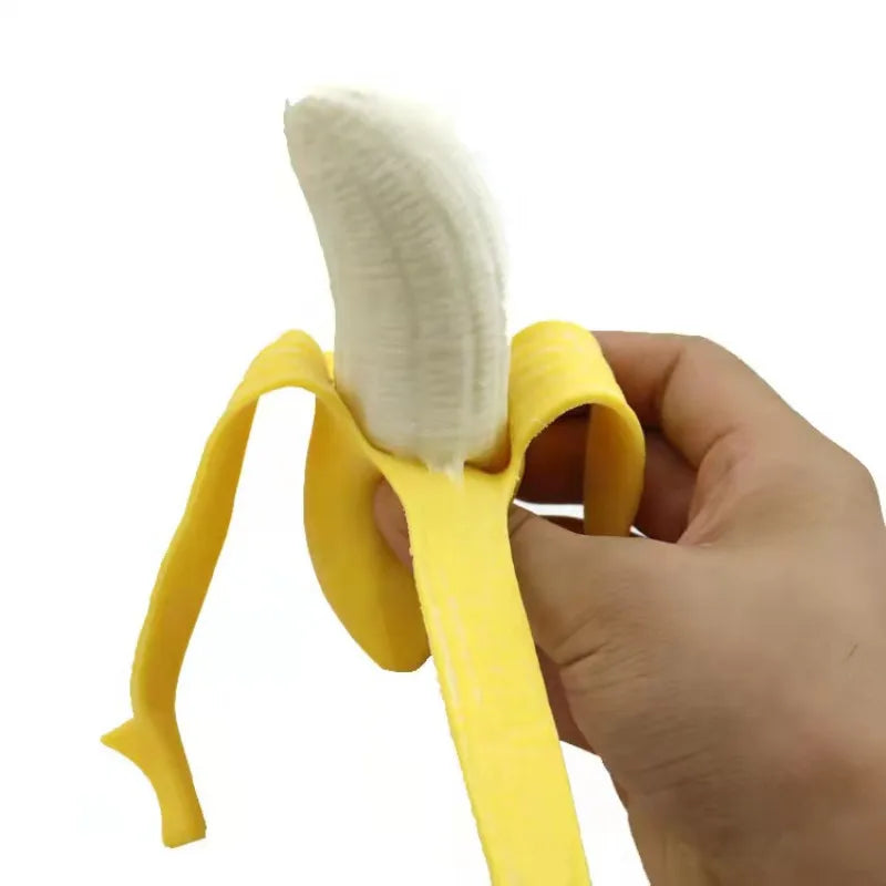 Banana Stress Ball | Cute Fruit Squishy Fidget Toy for Anxiety Relief