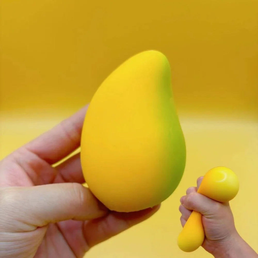Juguete antiestrés Mango Squishy Ball | Juguete inquieto de rebote súper lento para la ansiedad