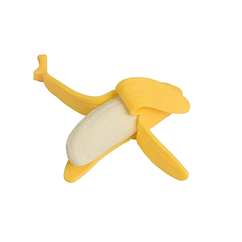 Pelota antiestrés de plátano | Juguete blandito de fruta para aliviar la ansiedad