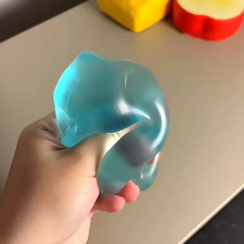 Pelota antiestrés de manzana verde | Juguete sensorial blando de rebote lento para TDAH y autismo