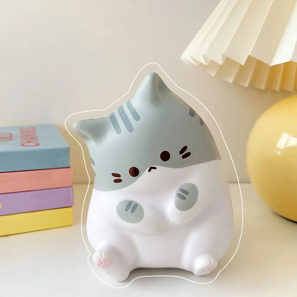 Juguete blando para aliviar el estrés con forma de gato | Juguete apretable de subida lenta
