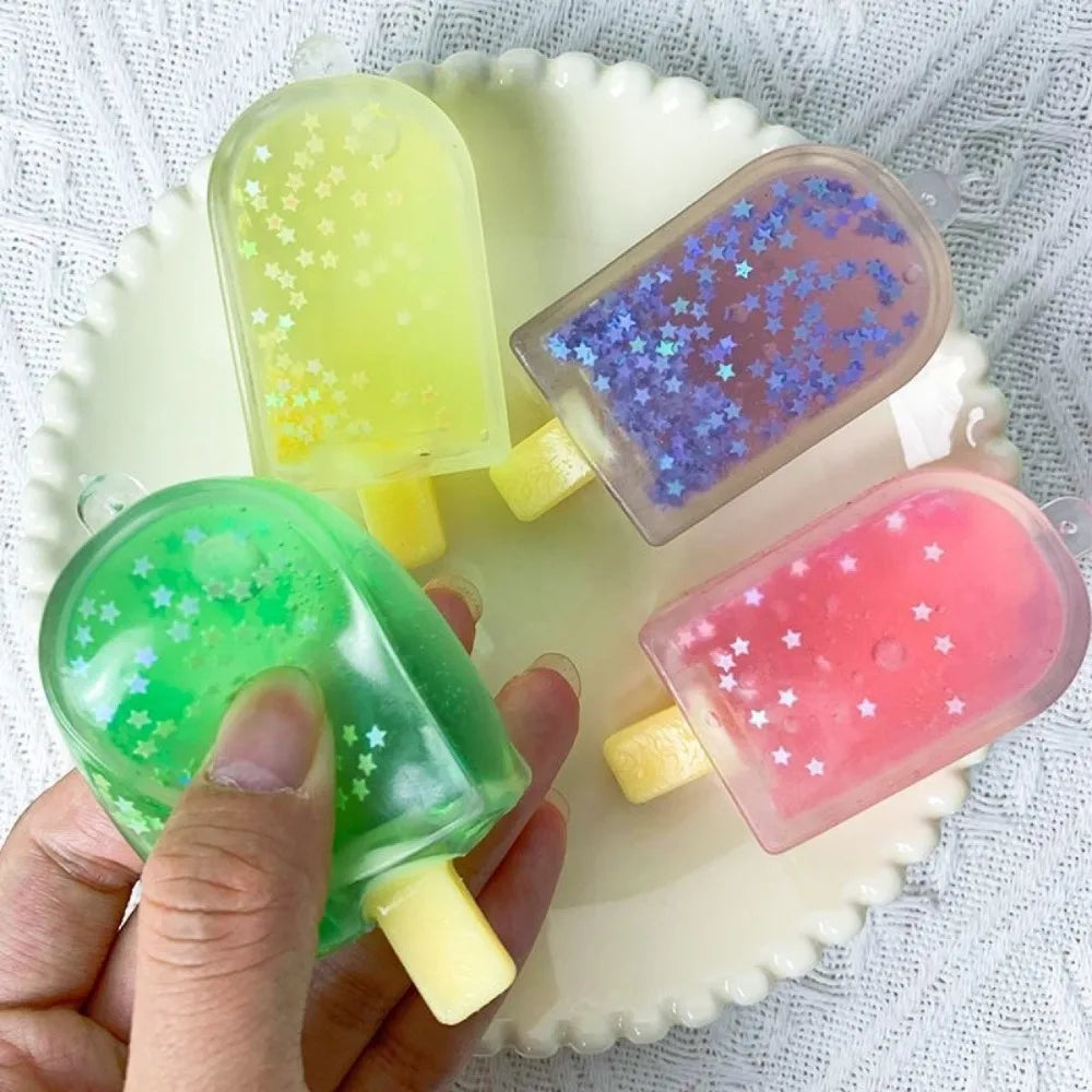 Lindo juguete sensorial blando de cubo de helado Kawaii | Juguete antiestrés para la ansiedad TDAH niños adultos