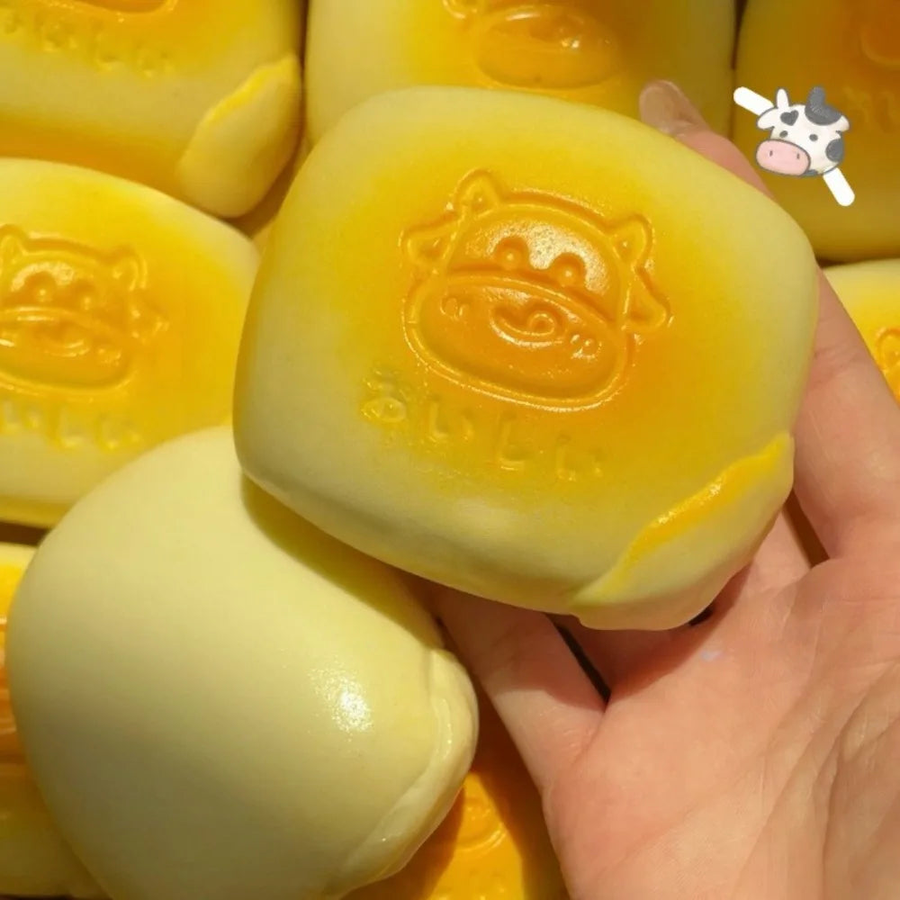 Juguete Blandito de Pan de Leche | Antiestrés de Levantamiento Lento Sensorial