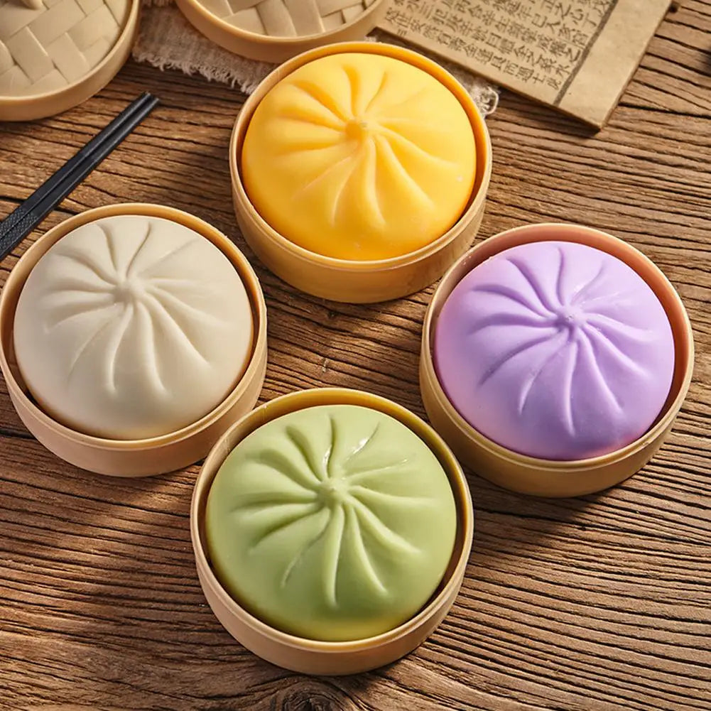 Bolas antiestrés de colores con forma de dumpling | Juguetes sensoriales Fidget