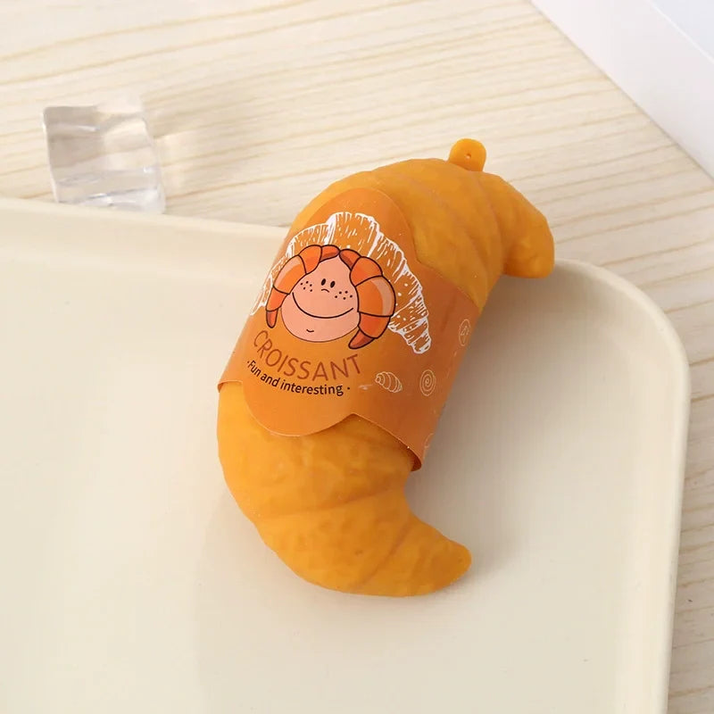 Squishy de pan de piña de imitación | Juguete antiestrés de postre de rebote lento