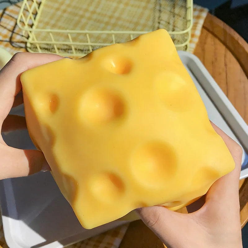 Juguete antiestrés blando de queso | Bola blanda para apretar de recuperación lenta