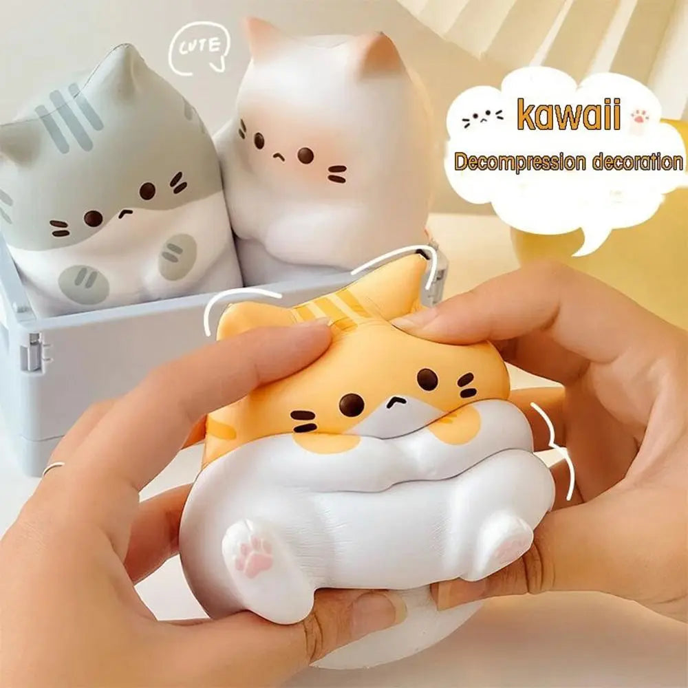 Cat Stress Relief Squishy Toy | Slow Rising Squeeze Toy