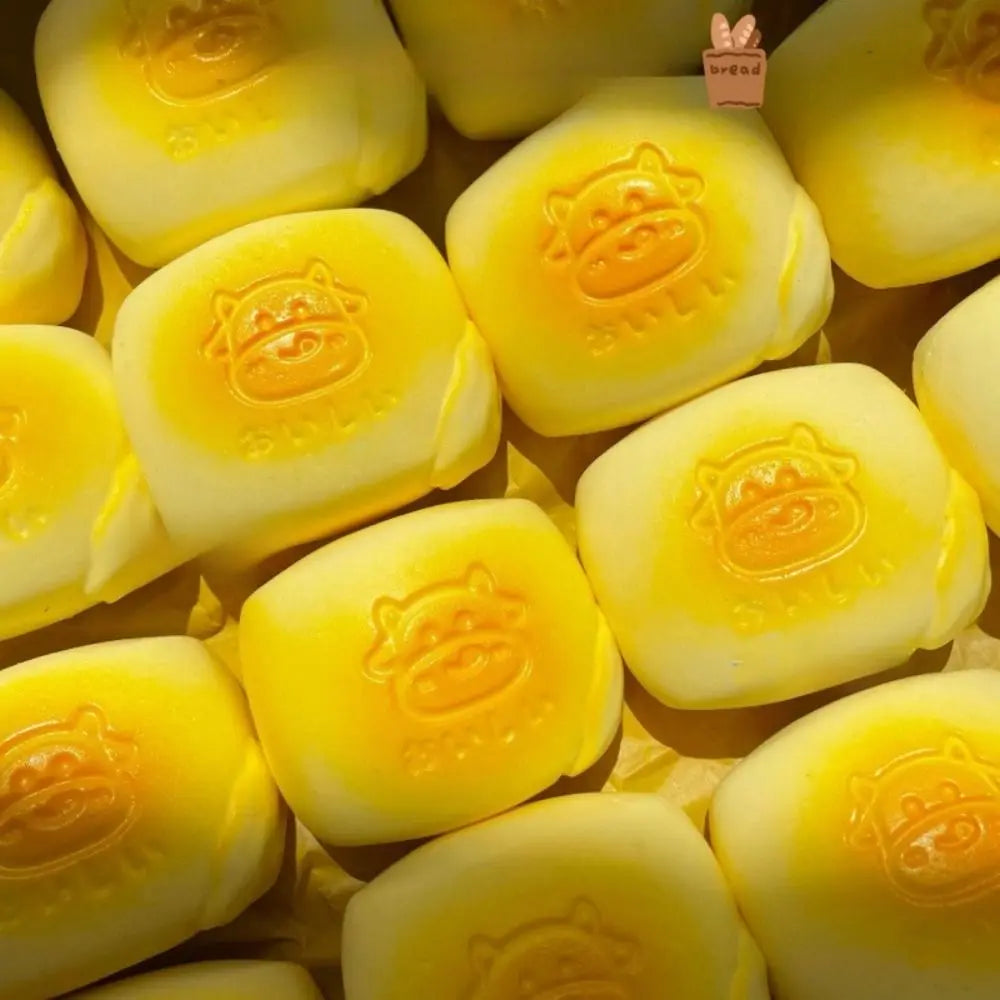 Juguete Blandito de Pan de Leche | Antiestrés de Levantamiento Lento Sensorial