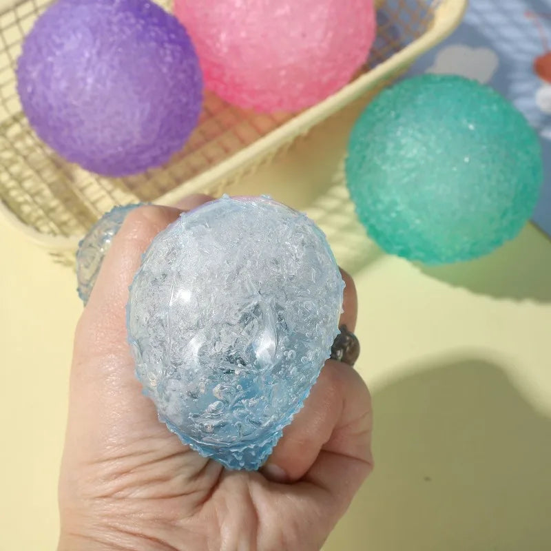 Juguete blando de maltosa Ice Ball | Mochi sensorial antiestrés azul