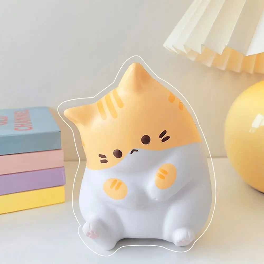Juguete blando para aliviar el estrés con forma de gato | Juguete apretable de subida lenta