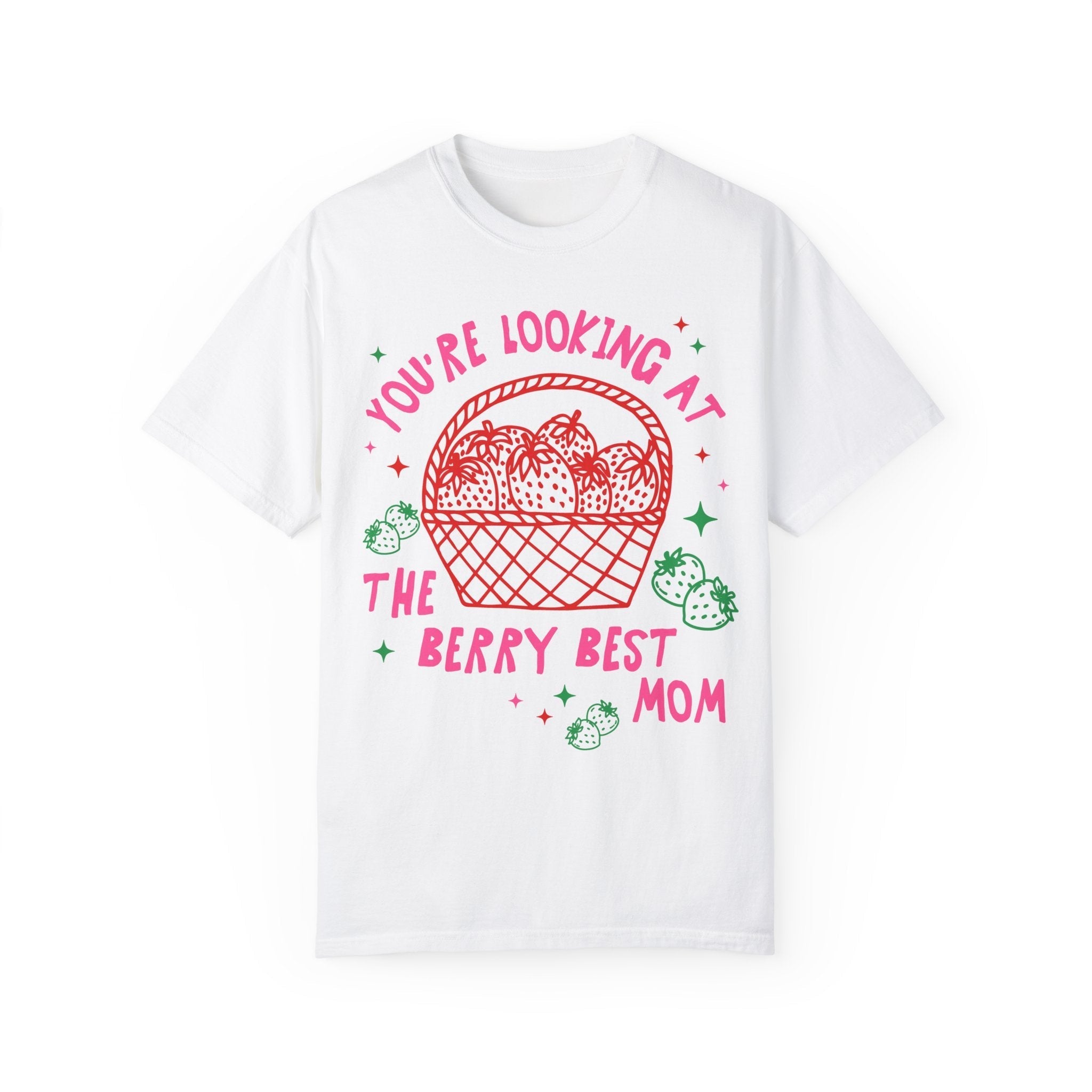 Bonita camisa de fresas para mamá