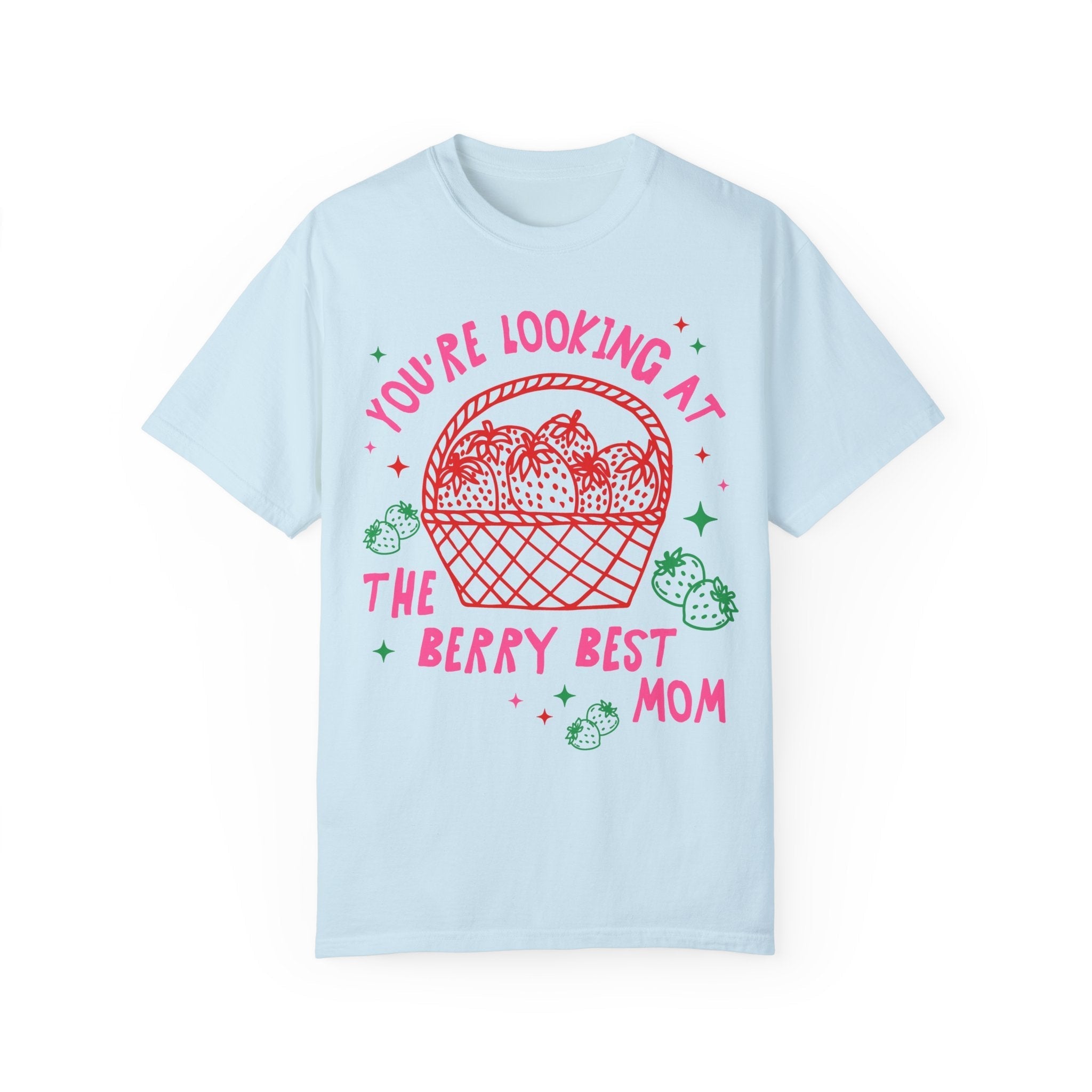Bonita camisa de fresas para mamá