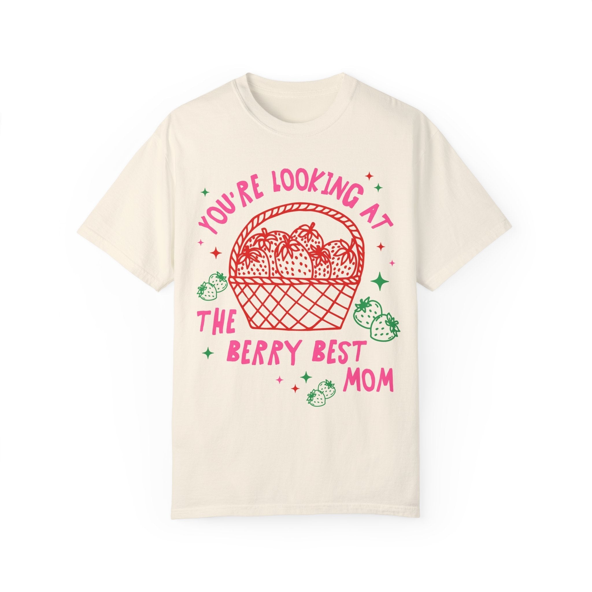 Bonita camisa de fresas para mamá